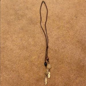 Leather necklace